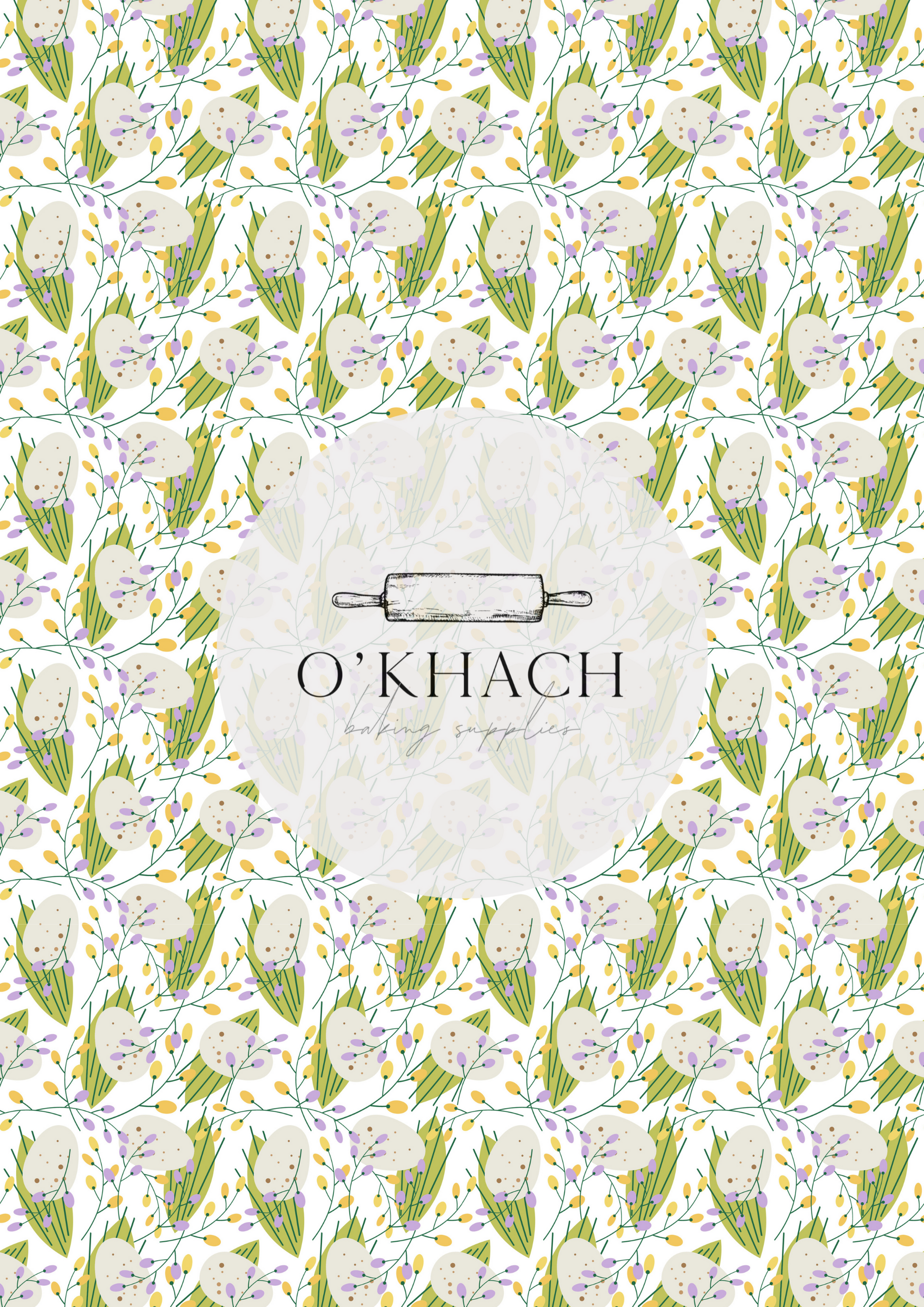 Easter Pattern No.19 - Edible Image - Premium Edible Image from O'Khach Baking Supplies - Just $16.99! Shop now at O'Khach Baking Supplies