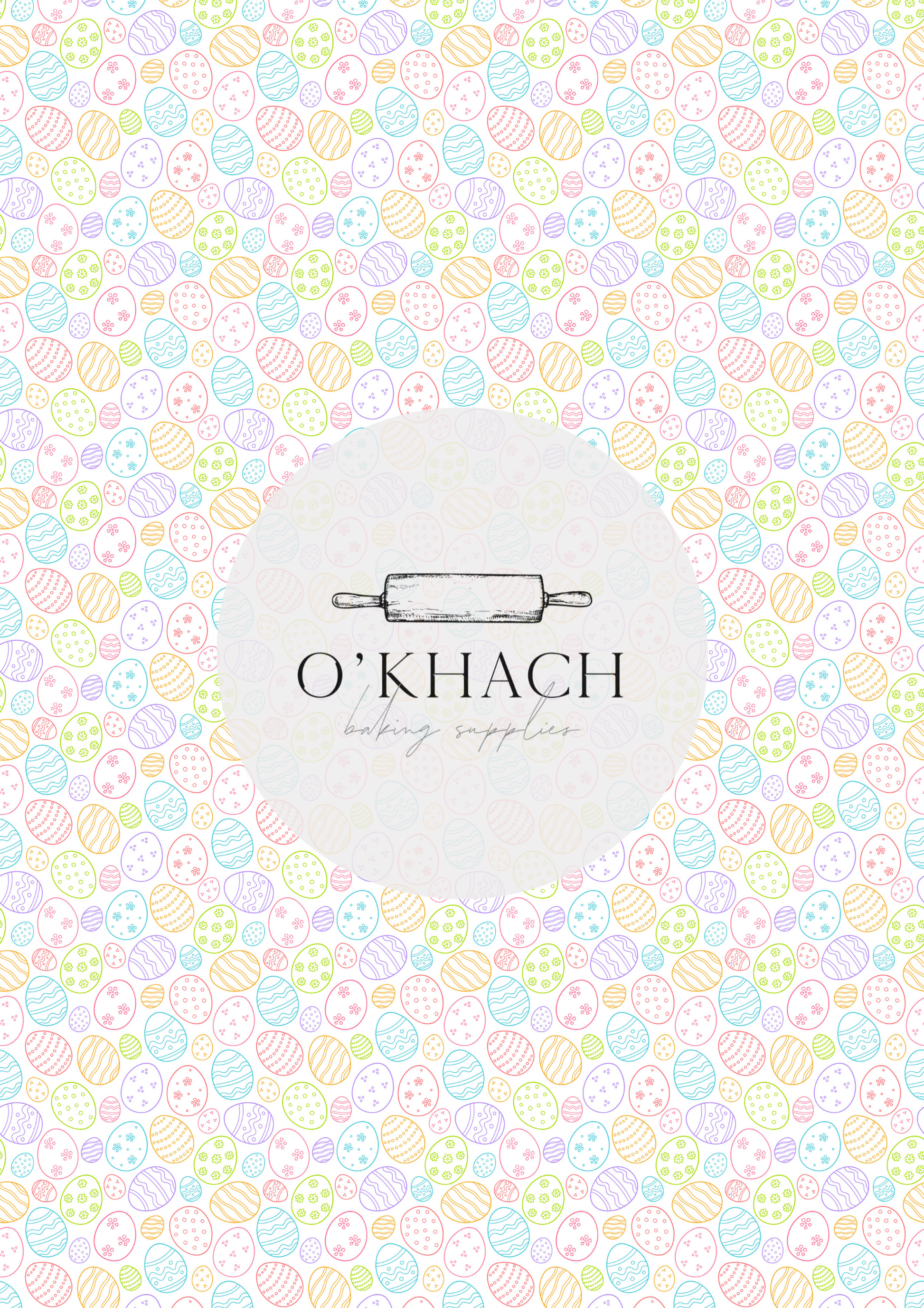 Easter Pattern No.4 - Edible Image - Premium Edible Image from O'Khach Baking Supplies - Just $16.99! Shop now at O'Khach Baking Supplies