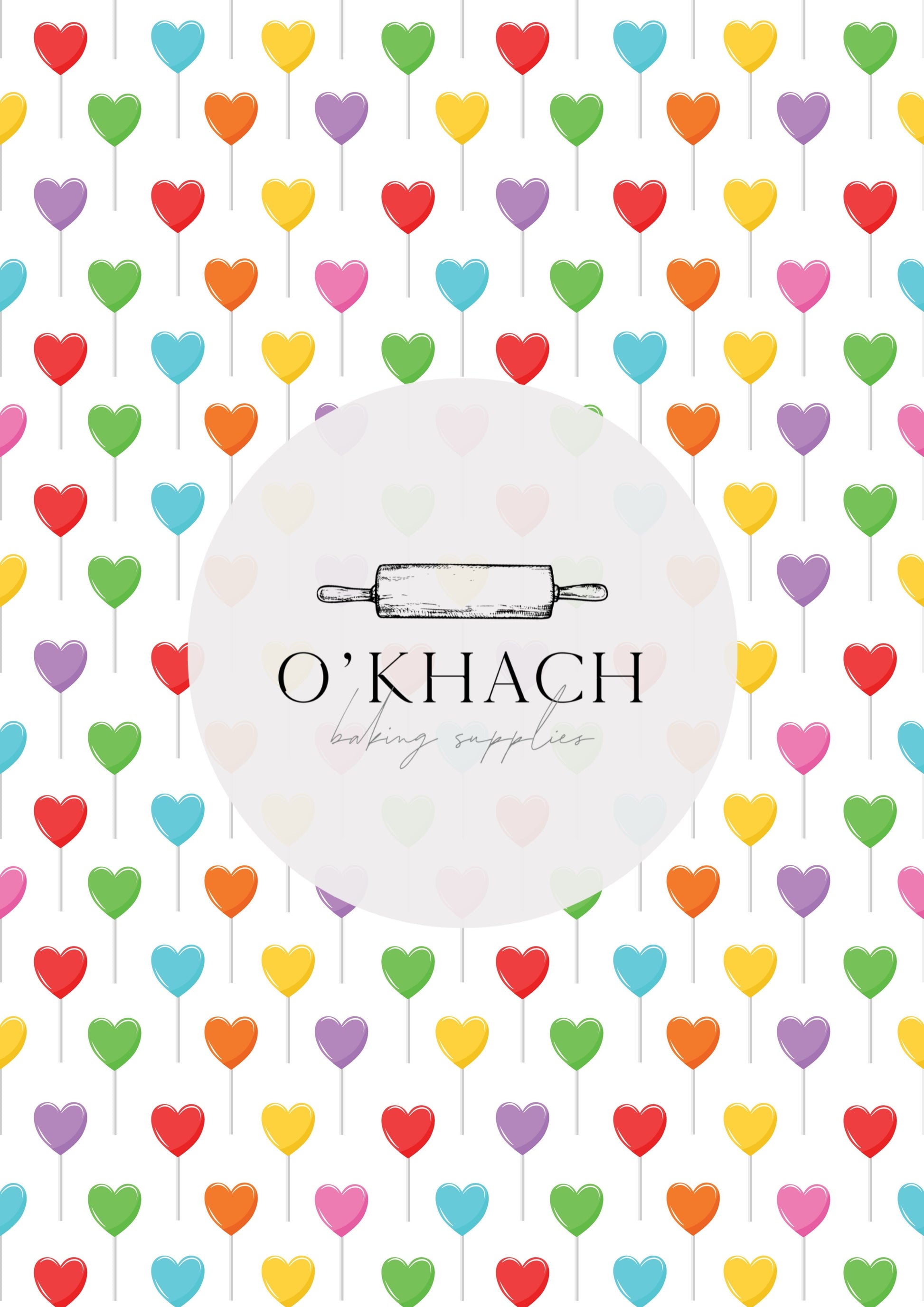 Love Details Pattern No.111 - Edible Image - Premium Edible Image from O'Khach Baking Supplies - Just $16.99! Shop now at O'Khach Baking Supplies