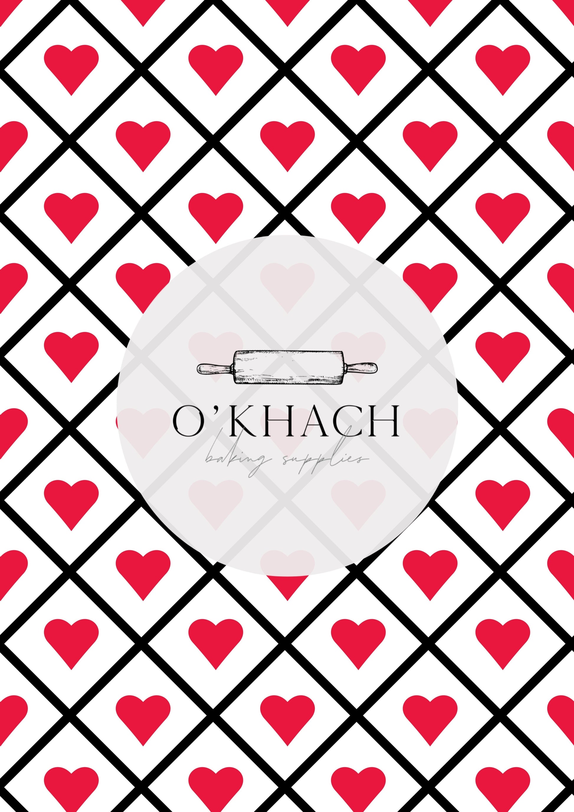 Love Details Pattern No.115 - Edible Image - Premium Edible Image from O'Khach Baking Supplies - Just $16.99! Shop now at O'Khach Baking Supplies