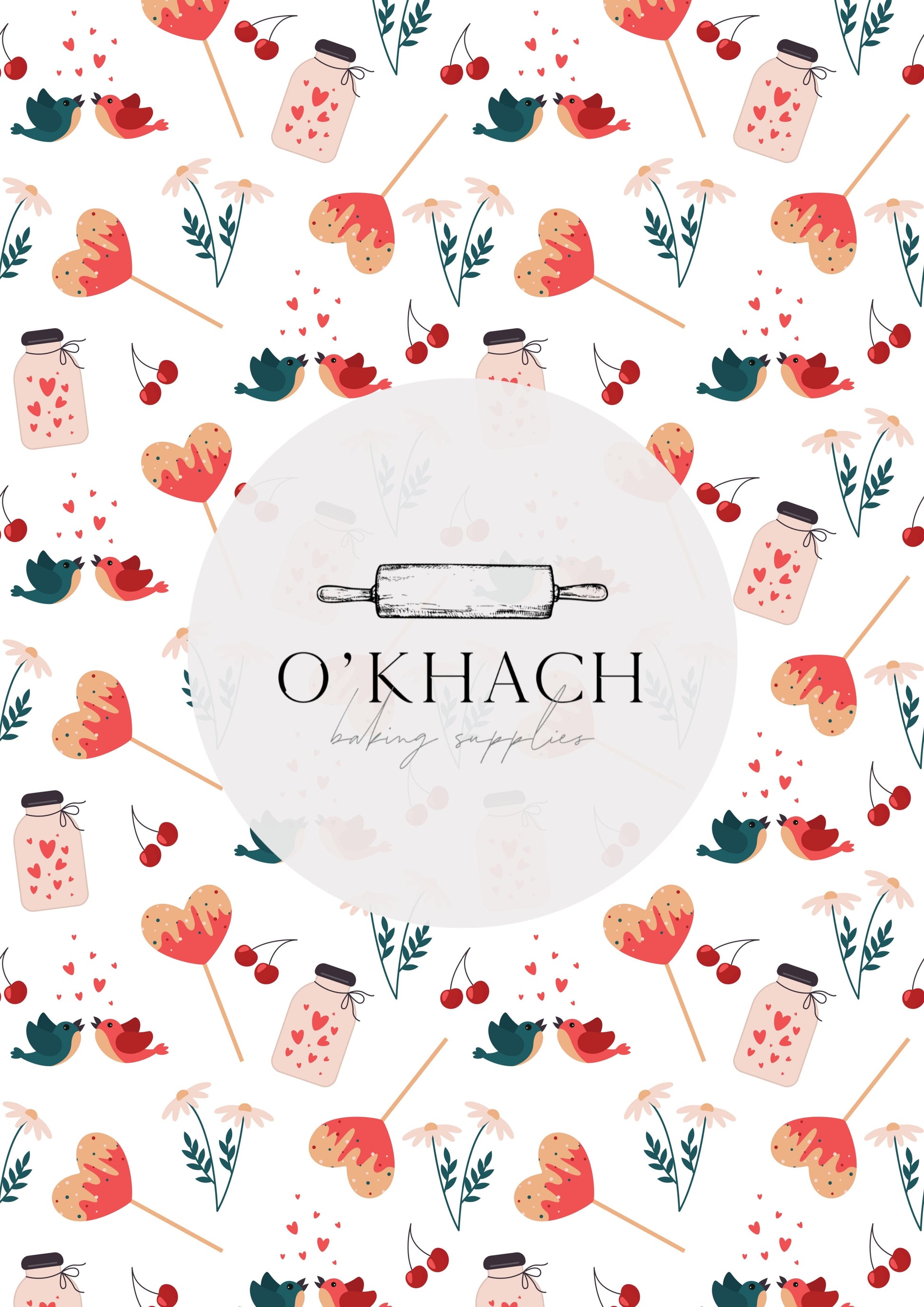 Love Details Pattern No.130 - Edible Image - Premium Edible Image from O'Khach Baking Supplies - Just $16.99! Shop now at O'Khach Baking Supplies