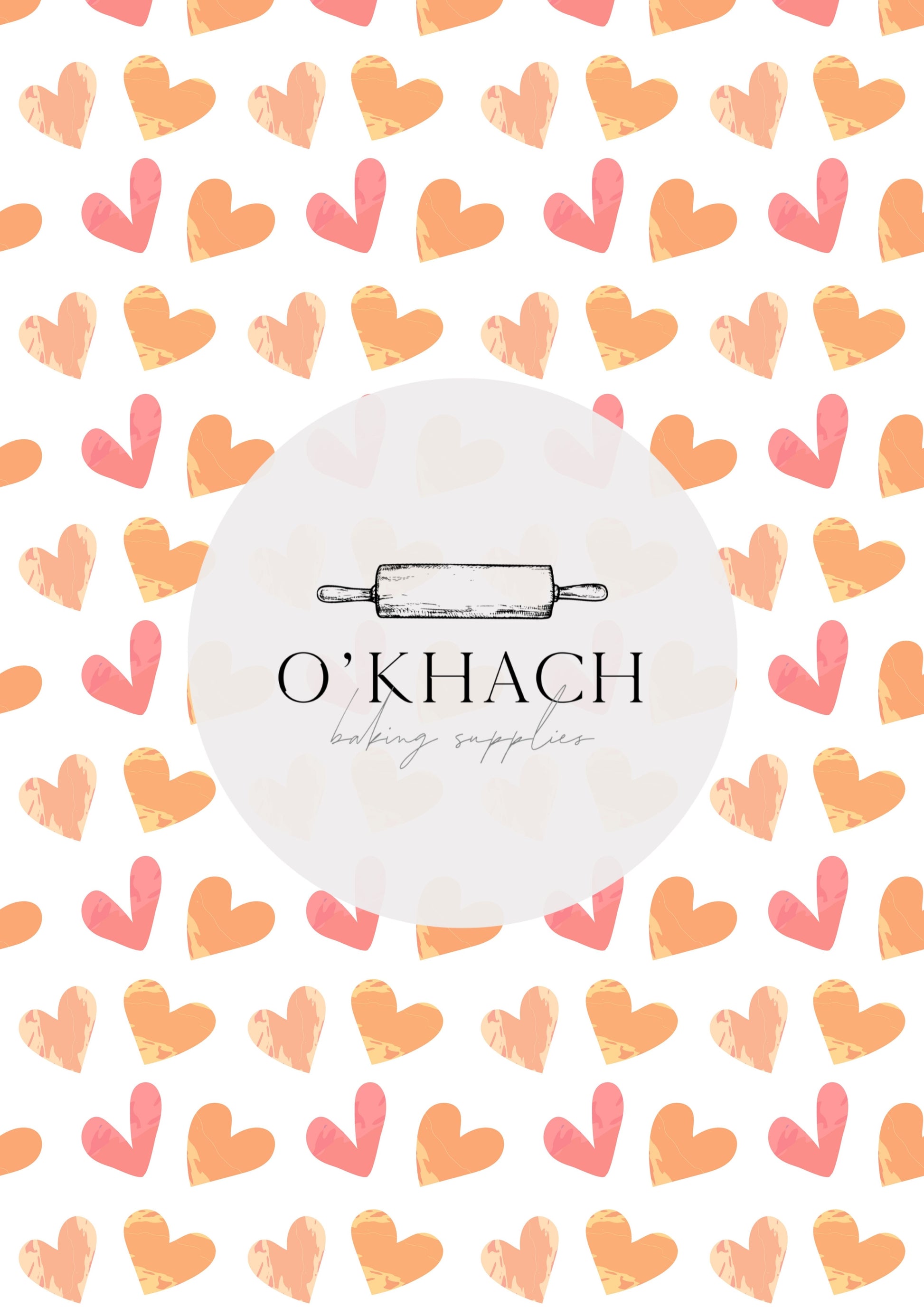 Love Details Pattern No.135 - Edible Image - Premium Edible Image from O'Khach Baking Supplies - Just $16.99! Shop now at O'Khach Baking Supplies