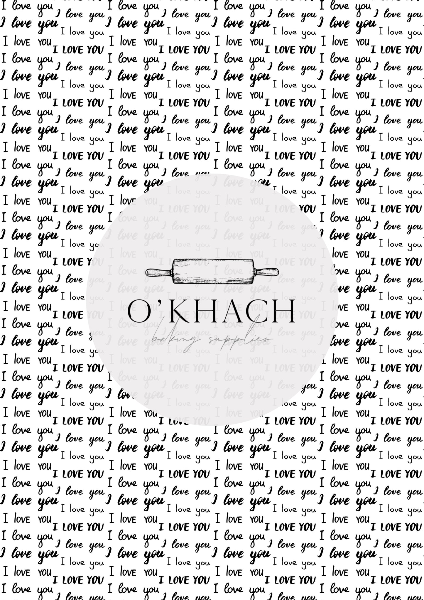 Love Details Pattern No.141 - Edible Image - Premium Edible Image from O'Khach Baking Supplies - Just $16.99! Shop now at O'Khach Baking Supplies