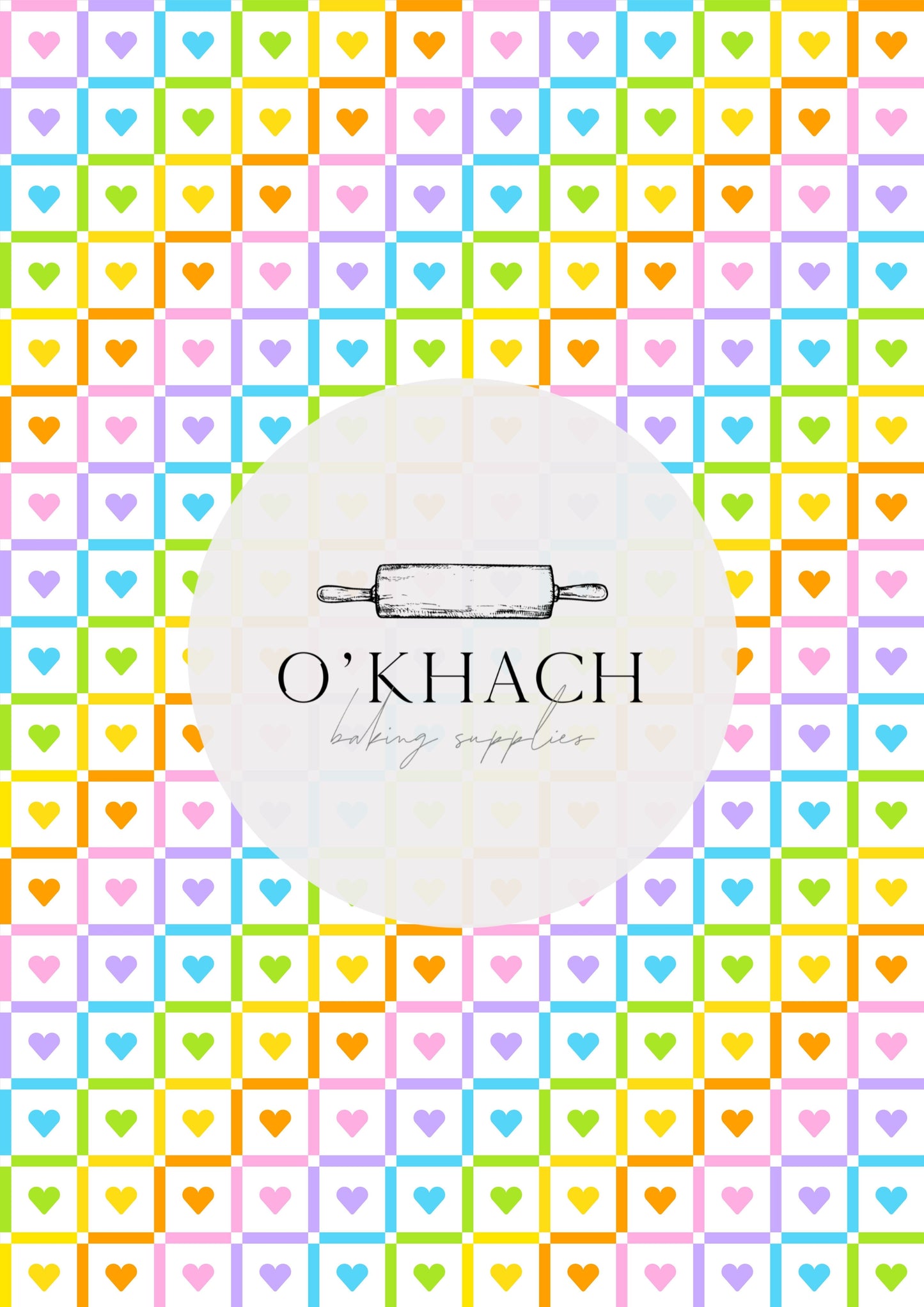 Love Details Pattern No.25 - Edible Image - Premium Edible Image from O'Khach Baking Supplies - Just $16.99! Shop now at O'Khach Baking Supplies