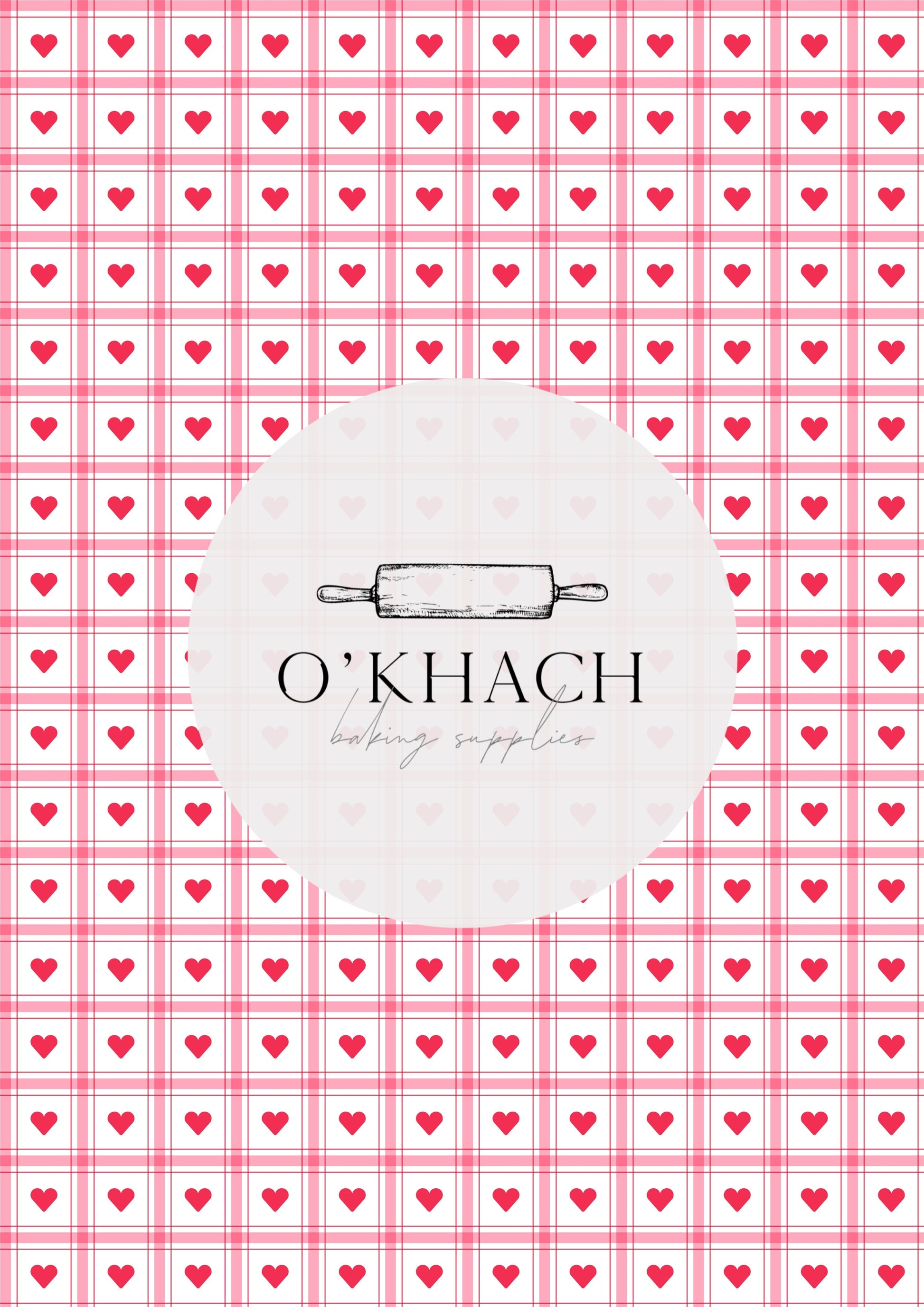 Love Details Pattern No.26 - Edible Image - Premium Edible Image from O'Khach Baking Supplies - Just $16.99! Shop now at O'Khach Baking Supplies