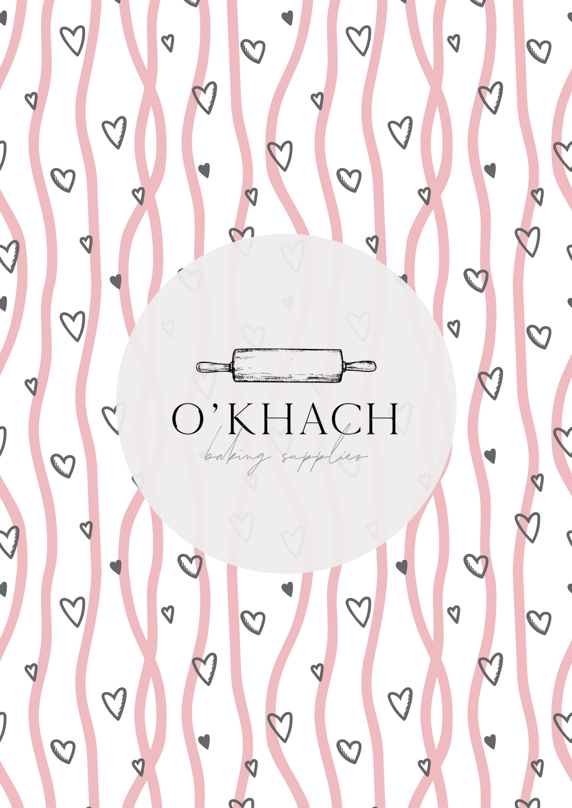 Love Details Pattern No.36 - Edible Image - Premium Edible Image from O'Khach Baking Supplies - Just $16.99! Shop now at O'Khach Baking Supplies