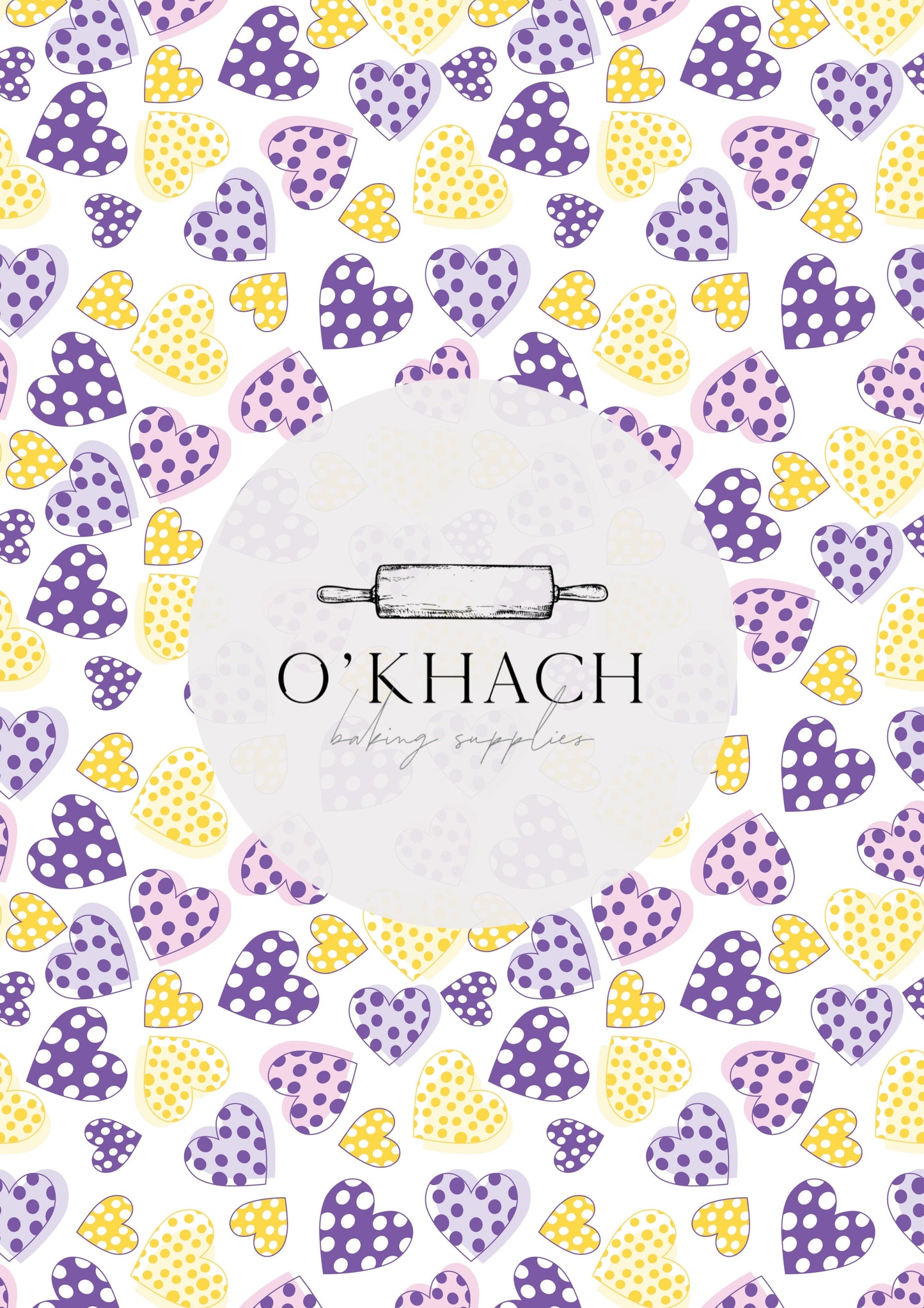 Love Details Pattern No.41 - Edible Image - Premium Edible Image from O'Khach Baking Supplies - Just $16.99! Shop now at O'Khach Baking Supplies