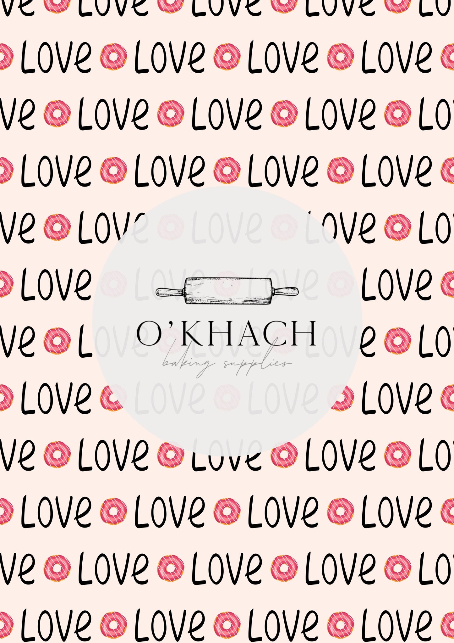 Love Details Pattern No.55 - Edible Image - Premium Edible Image from O'Khach Baking Supplies - Just $16.99! Shop now at O'Khach Baking Supplies