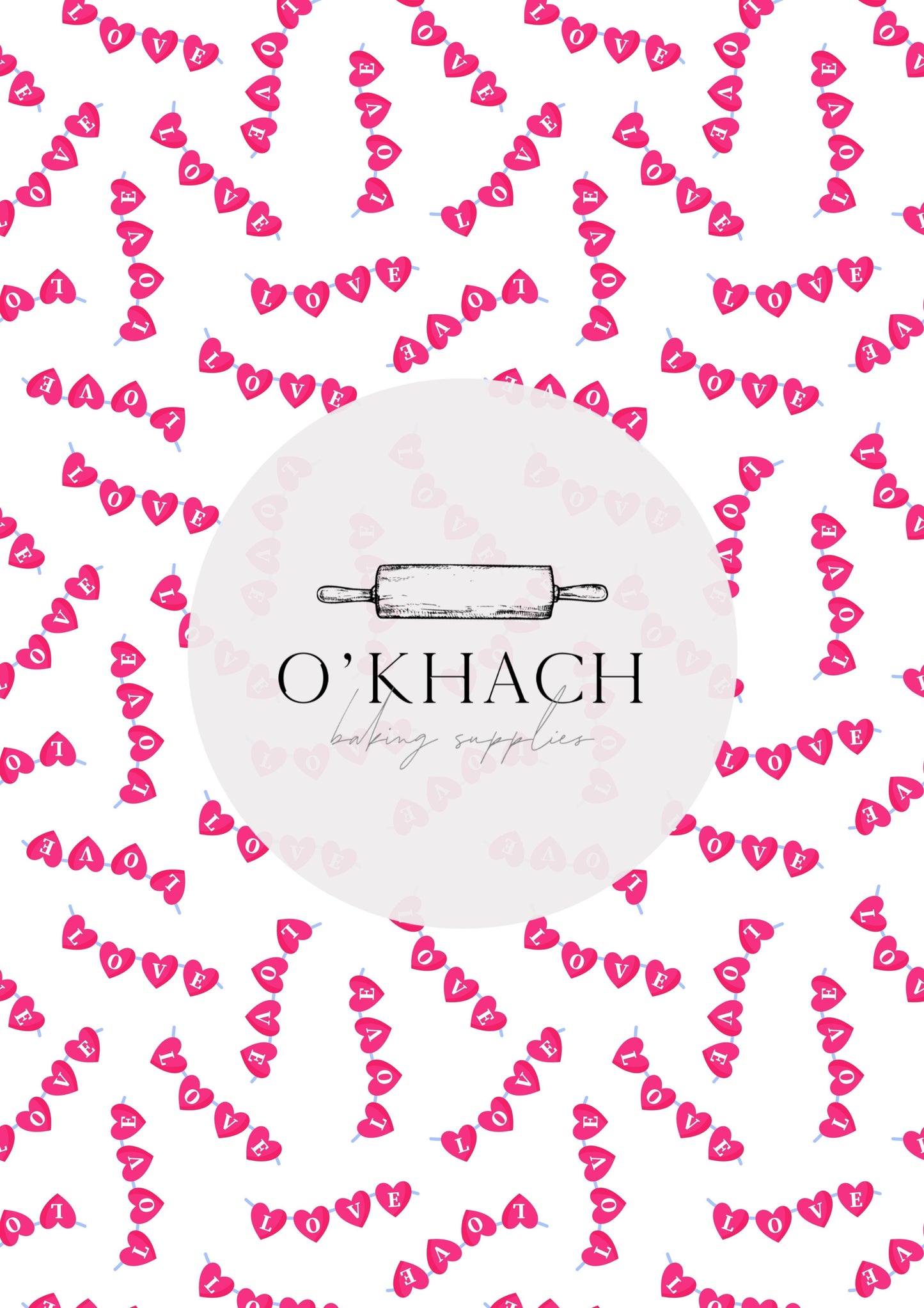 Love Details Pattern No.67 - Edible Image - Premium Edible Image from O'Khach Baking Supplies - Just $16.99! Shop now at O'Khach Baking Supplies