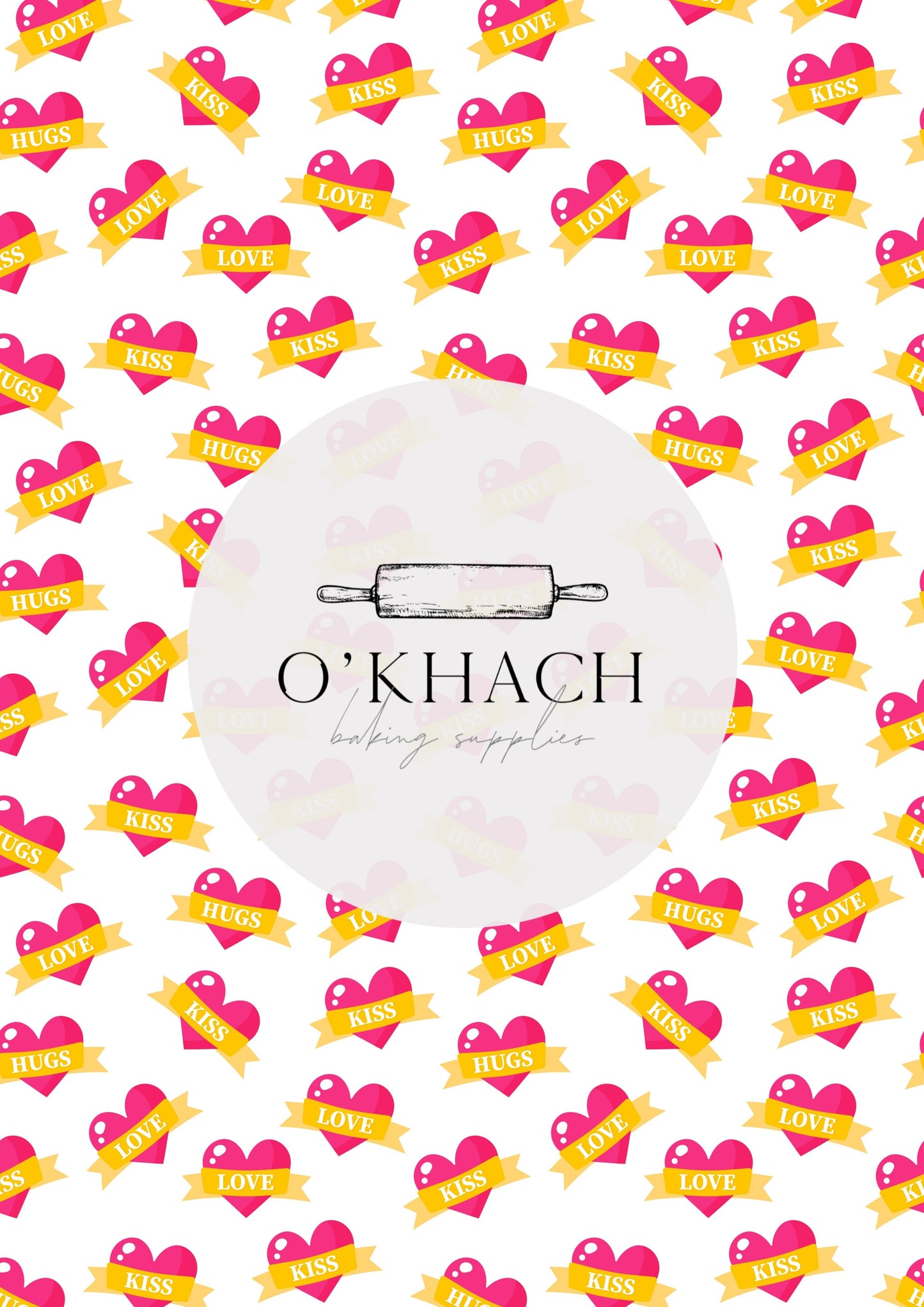 Love Details Pattern No.96 - Edible Image - Premium Edible Image from O'Khach Baking Supplies - Just $16.99! Shop now at O'Khach Baking Supplies