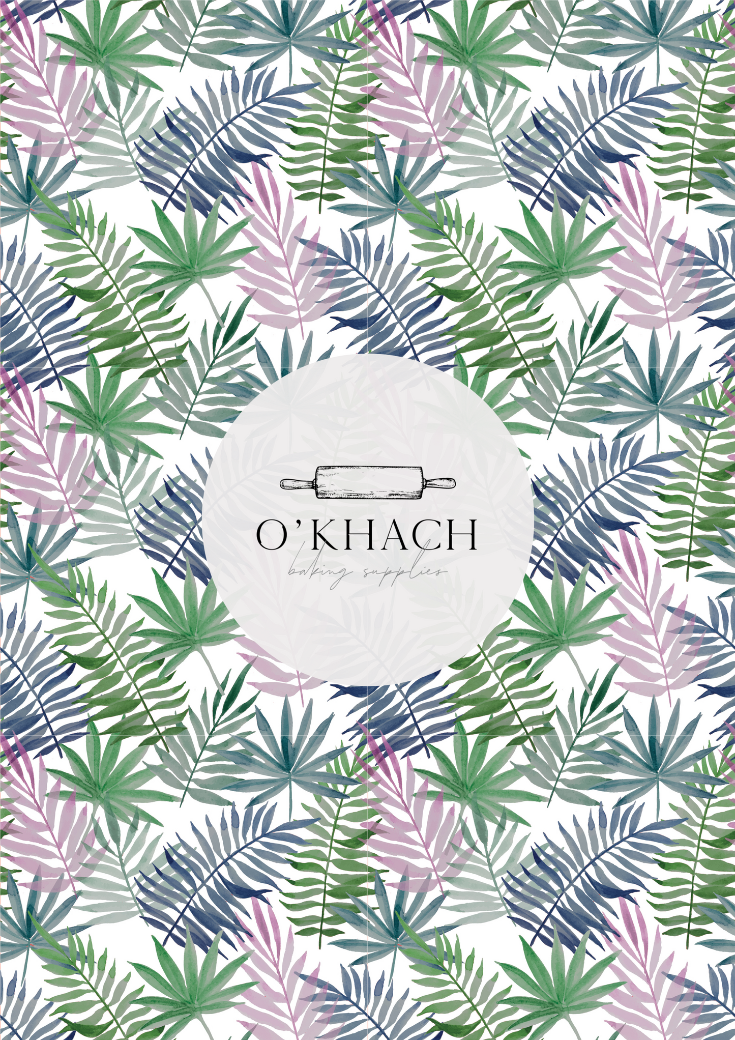 Tropical Watercolour Pattern No.39 - Edible Image - Premium Edible Image from O'Khach Baking Supplies - Just $16.99! Shop now at O'Khach Baking Supplies