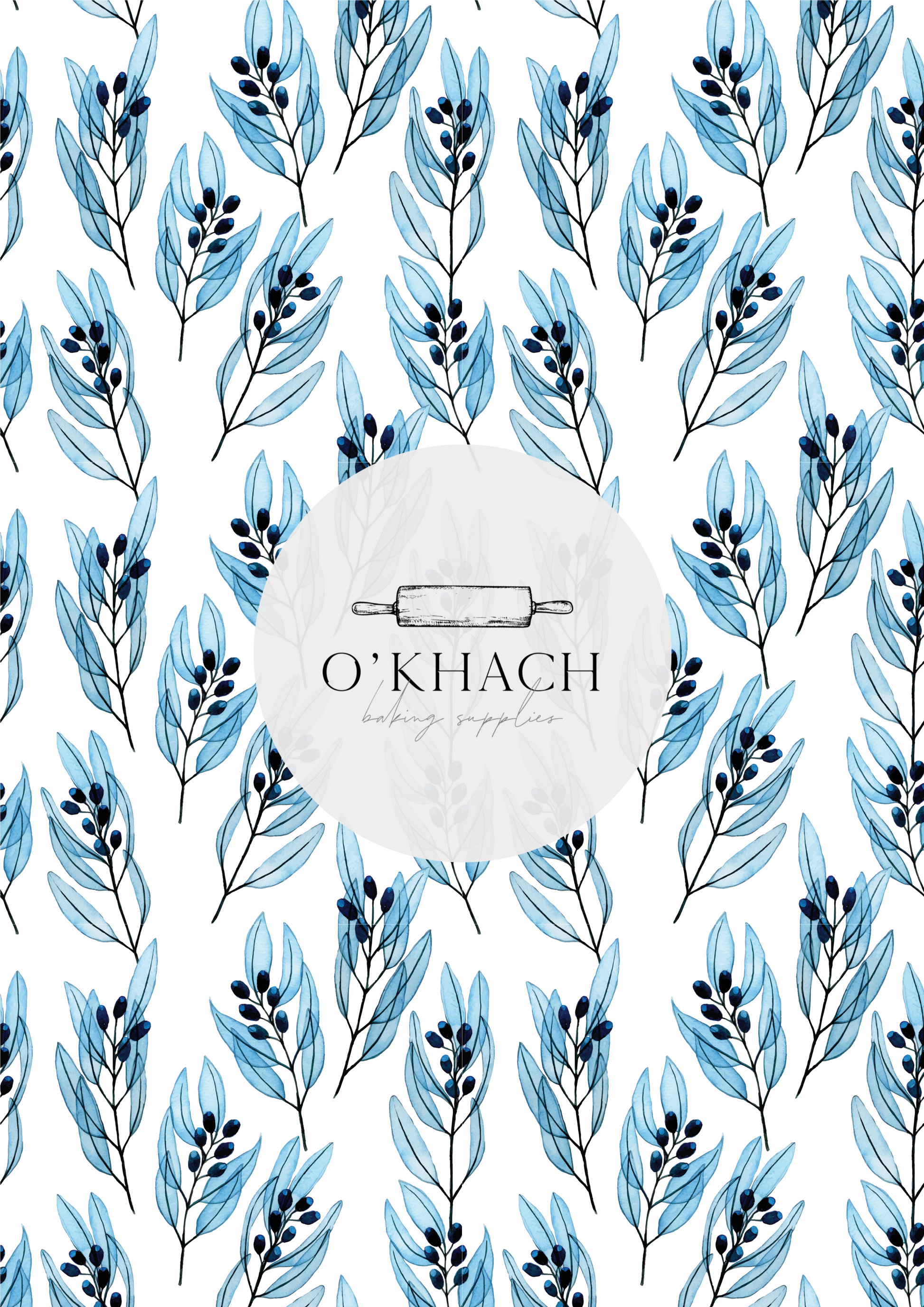 Tropical Watercolour Pattern No.61 - Edible Image - Premium Edible Image from O'Khach Baking Supplies - Just $16.99! Shop now at O'Khach Baking Supplies