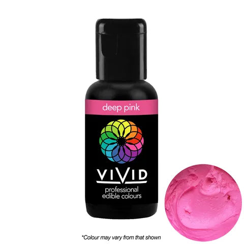 Deep Pink - Gel Colour 21g | Vivid Professional - Premium Vivid Professional from Cake Craft - Just $4.99! Shop now at O'Khach Baking Supplies