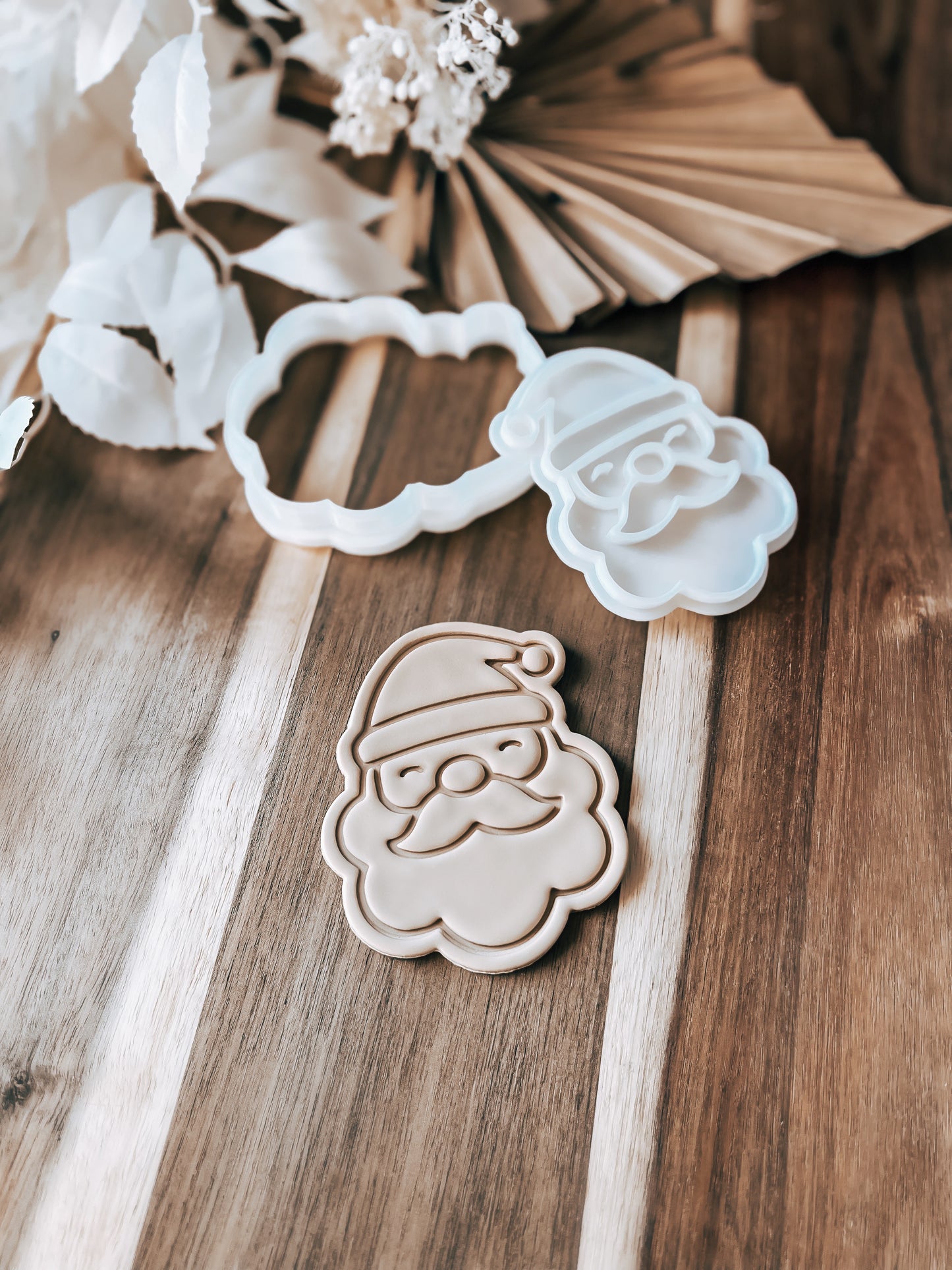 Santa - Cookie Stamp and Cutter - Fondant & Sugar Cookies