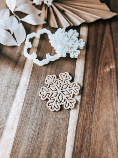 Snowflake - Cookie Cutter and Stamp - Fondant & Sugar Cookies