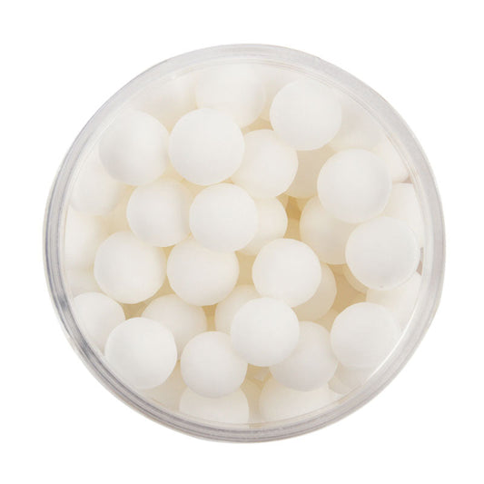 Cachous Matte White – Edible Sprinkles for Cakes, Cookies & Cupcakes